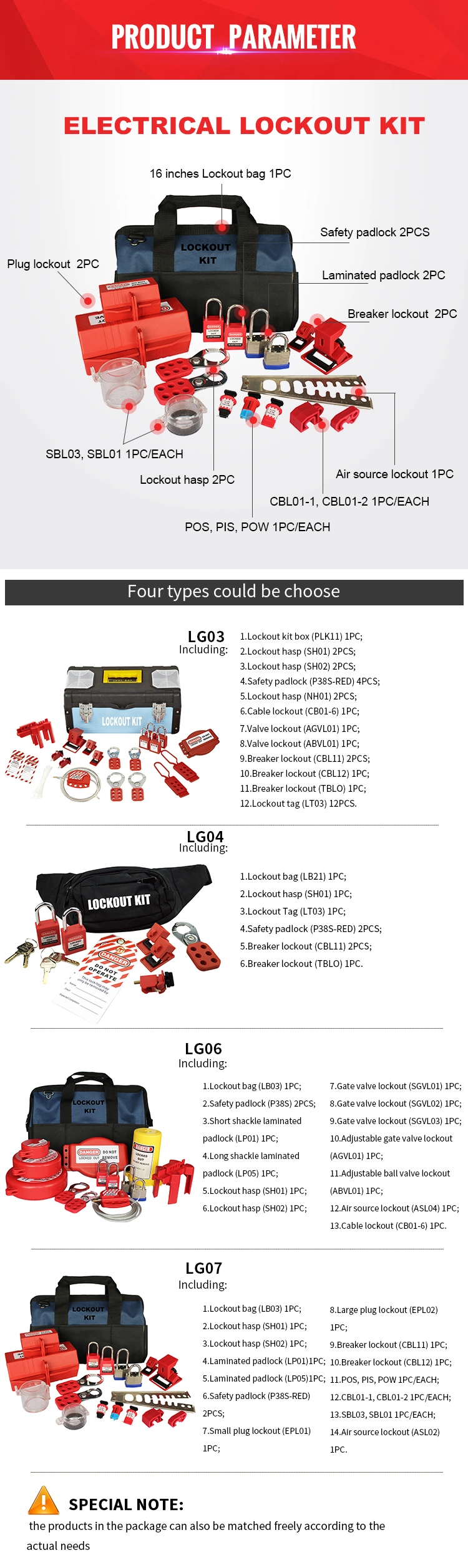 Lockey Loto Electrical Safety Lockout Tagout Kits