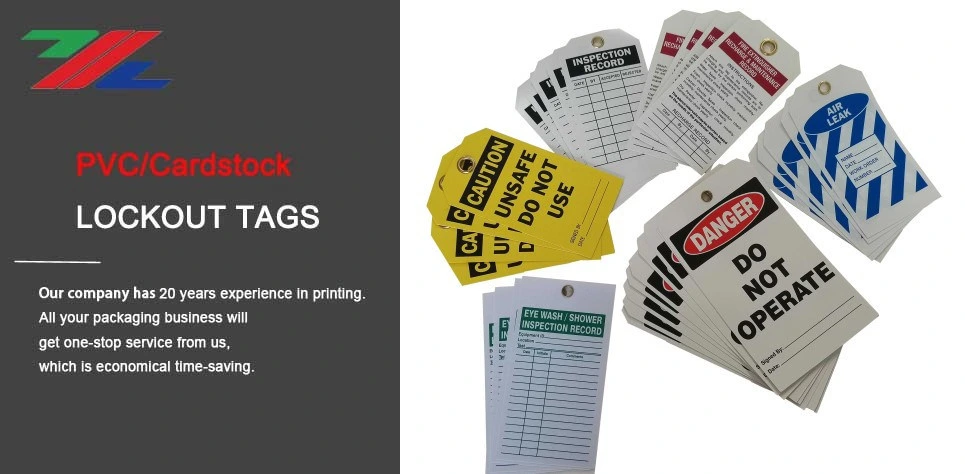 Warning Tag Lockout Danger Tags out, PVC Custom Safety Lockout Tagout Tags