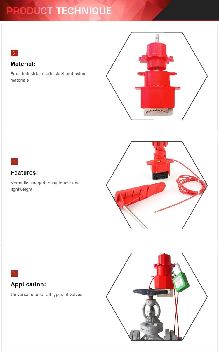 Industrial Grade Steel Rugged Universal Valve Safety Lockout