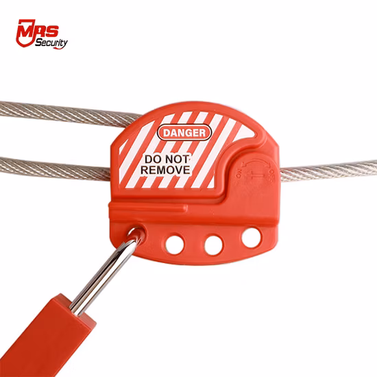 長さ1.8メートルの調整可能なステンレススチールケーブル付き南京錠